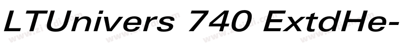 LTUnivers 740 ExtdHe字体转换